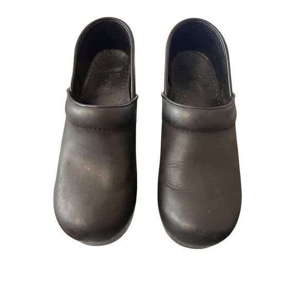 Dansko oiled black clog Sz 38 - Picture 4 of 8